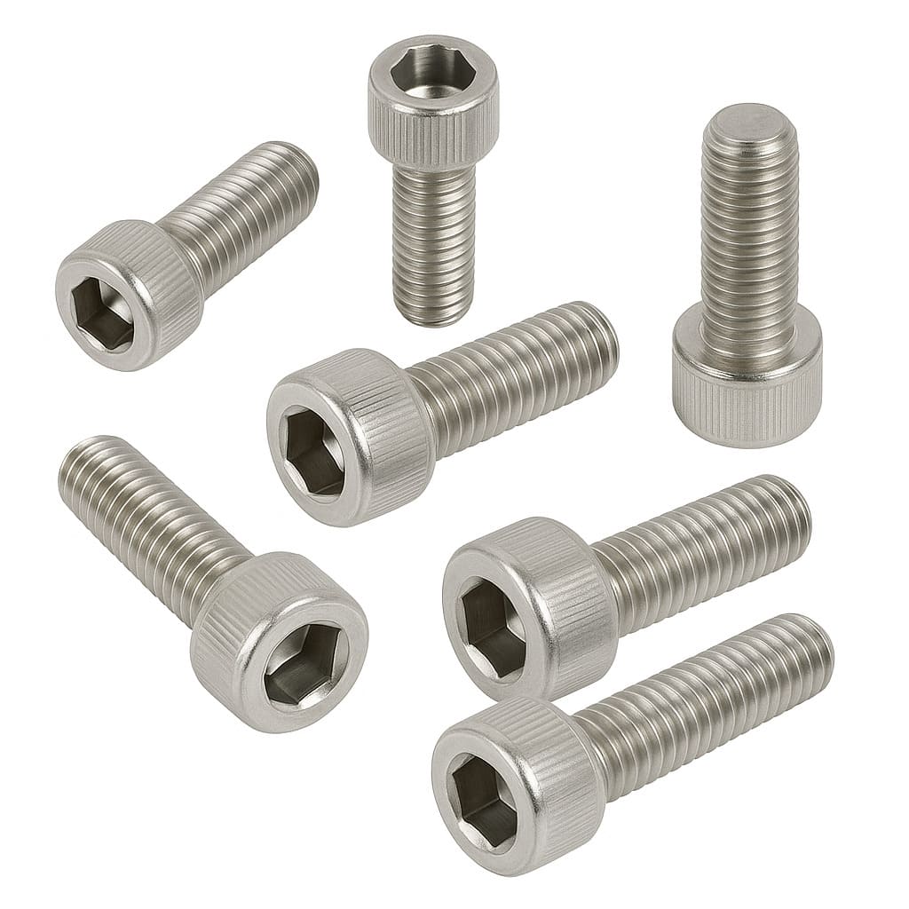 Tornillo bristol con cabeza cilindrica inoxidable