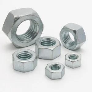 TUERCA HEXAGONAL GRADO 2 ZINCADA