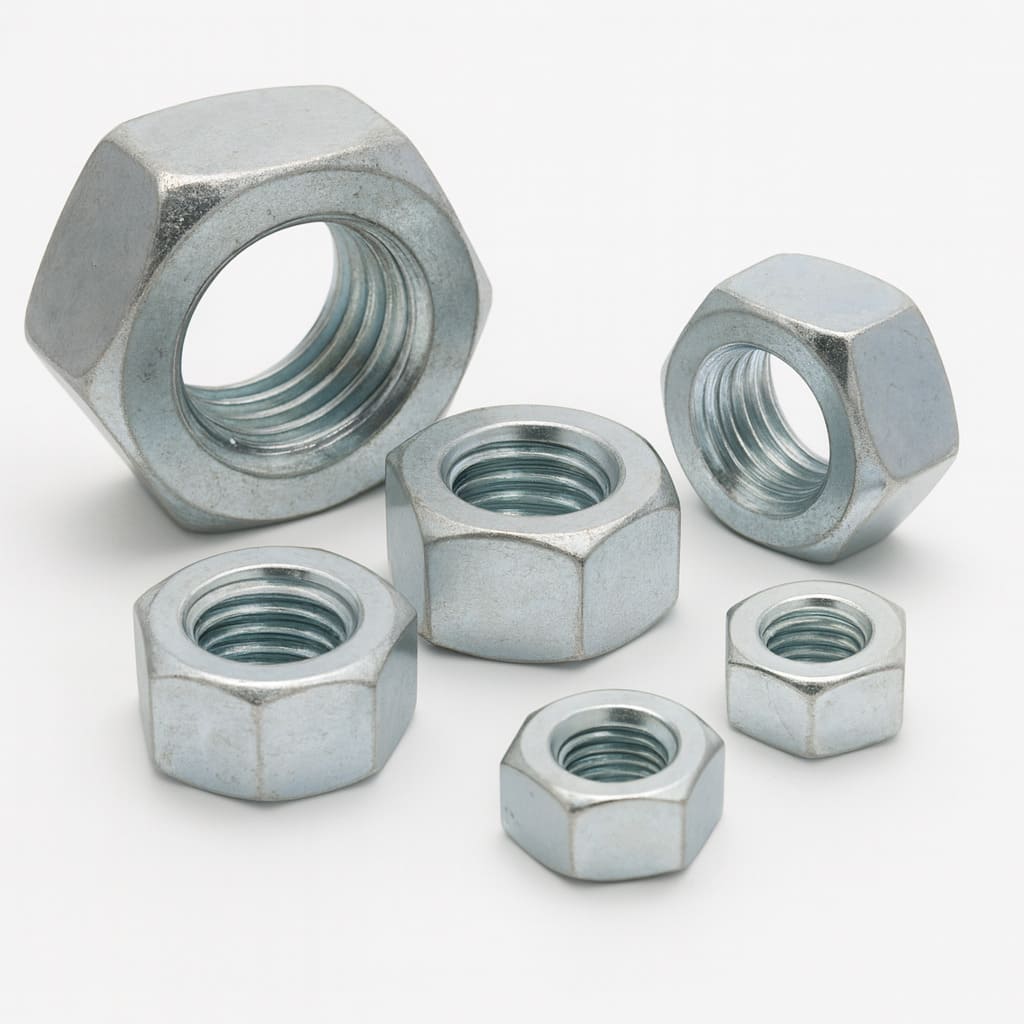 TUERCA HEXAGONAL GRADO 2 ZINCADA